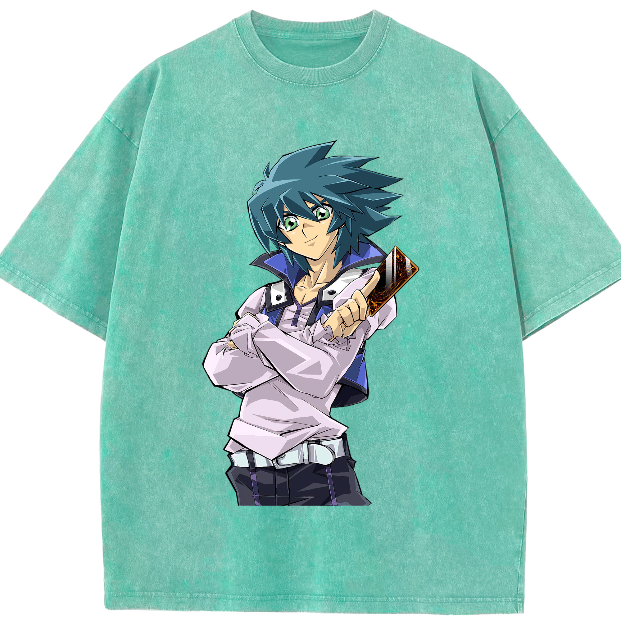 （画像用） 遊☆戯☆王 Yu-Gi-Oh! 綿100% ヴィンテージ風 半袖Tシャツ（フロントプリント）